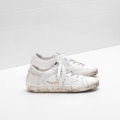 Golden Goose Super Star Sneakers Crocodile Texture White Men