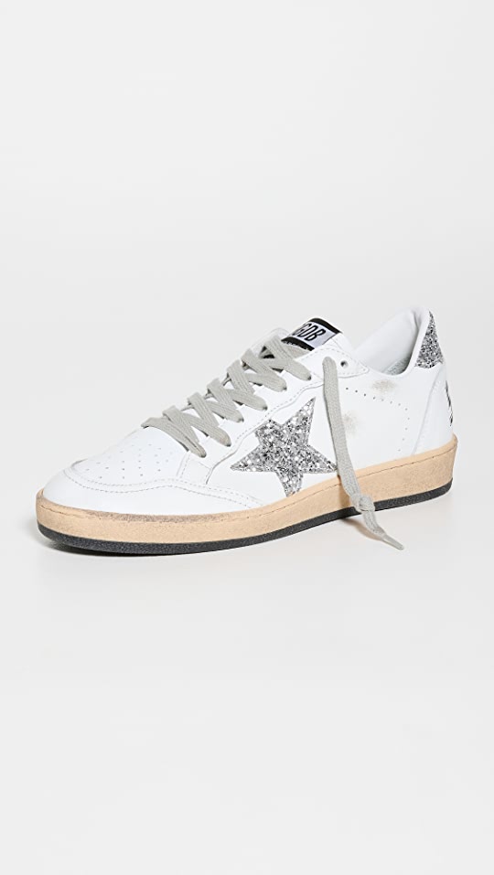 Ball Star Nappa Upper and Spur Glitter Sneakers
