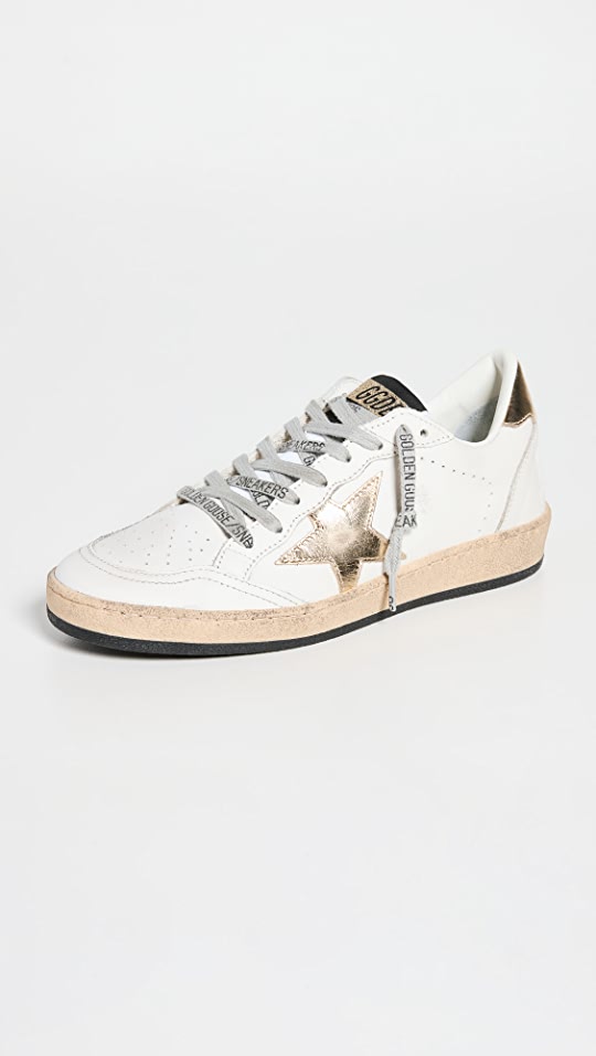 Ballstar Leather Upper Laminated Star Sneakers