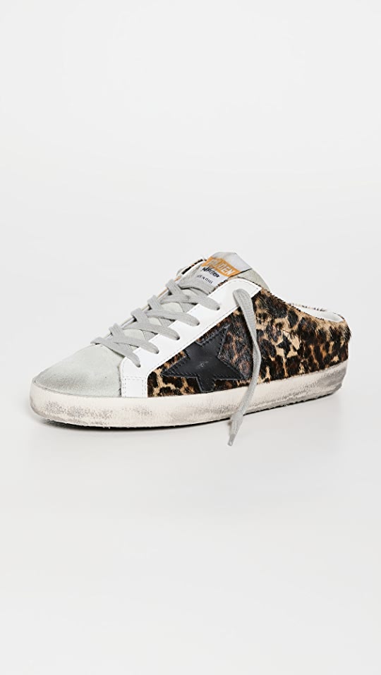 Superstar Sabot Leopard Mules