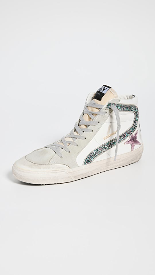 Slide Penstar Leather Upper Laminate Sneakers